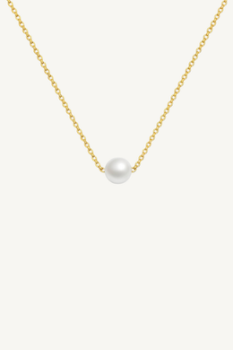 Aura Pearl Necklace – 18K Gold Plated Stainless Steel